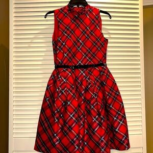 American Girl holiday tartan plaid girls dress 16‎ like new